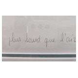 Charlotte Rive Signed Limited Edition Print Framed Art Plus Lourd Que L Charlotte Rive Signed Limited Edition Print Framed Art Plus Lourd Que L