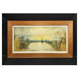 Framed J.M.W. Turner Chichester Canal Print 18x32 Inches Framed J.M.W. Turner Chichester Canal Print 18x32 Inches