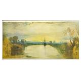 Framed J.M.W. Turner Chichester Canal Print 18x32 Inches Framed J.M.W. Turner Chichester Canal Print 18x32 Inches