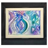 Judy Freeman Framed Abstract Art Print, 26x21 Inches Judy Freeman Framed Abstract Art Print, 26x21 Inches