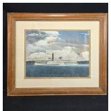 Vanguard Studios Framed Steamboat Art Print M. Martin 29x35 Inches Vanguard Studios Framed Steamboat Art Print M. Martin 29x35 Inches