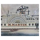 Vanguard Studios Framed Steamboat Art Print M. Martin 29x35 Inches Vanguard Studios Framed Steamboat Art Print M. Martin 29x35 Inches
