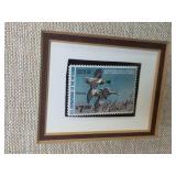 Richard W. Plasschaert Signed 1979 Duck Stamp Print with Framed Stamp Richard W. Plasschaert Signed 1979 Duck Stamp Print with Framed Stamp