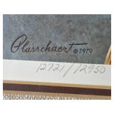 Richard W. Plasschaert Signed 1979 Duck Stamp Print with Framed Stamp Richard W. Plasschaert Signed 1979 Duck Stamp Print with Framed Stamp