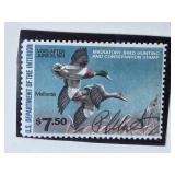 Richard W. Plasschaert Signed 1979 Duck Stamp Print with Framed Stamp Richard W. Plasschaert Signed 1979 Duck Stamp Print with Framed Stamp