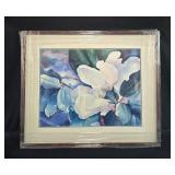 Framed Floral Artwork by Vernon 27x32 Inches Framed Floral Artwork by Vernon 27x32 Inches