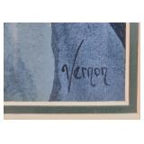 Framed Floral Artwork by Vernon 27x32 Inches Framed Floral Artwork by Vernon 27x32 Inches