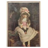 Framed Print of 1879 Portrait of Young Girl, 36x27 Inches Framed Print of 1879 Portrait of Young Girl, 36x27 Inches