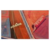 Paul Melia Signed US Air Aviation Framed Artwork 24x36 Paul Melia Signed US Air Aviation Framed Artwork 24x36