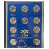 2008 and 2009 State Quarter Collection Sets in Display Cases 2008 and 2009 State Quarter Collection Sets in Display Cases