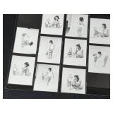 Collection of Vintage Black and White Family Portraits and Contact Sheets Collection of Vintage Black and White Family Portraits and Contact Sheets