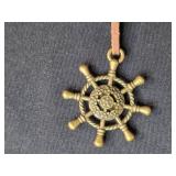 Nautical-Themed Faux Leather Coin Album Binder with Inserts and Charm Clasp Nautical-Themed Faux Leather Coin Album Binder with Inserts and Charm Clasp