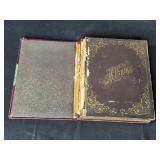 Antique Velvet Portrait Album with 1800s MN Studio Photos Antique Velvet Portrait Album with 1800s MN Studio Photos