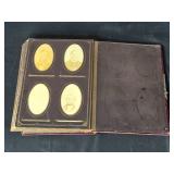 Antique Velvet Portrait Album with 1800s MN Studio Photos Antique Velvet Portrait Album with 1800s MN Studio Photos