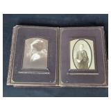 Antique Velvet Portrait Album with 1800s MN Studio Photos Antique Velvet Portrait Album with 1800s MN Studio Photos