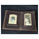 Antique Velvet Portrait Album with 1800s MN Studio Photos Antique Velvet Portrait Album with 1800s MN Studio Photos