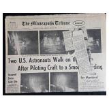 Collection of 1969 Apollo 11 Moon Landing Newspapers Minneapolis Star Tribune Collection of 1969 Apollo 11 Moon Landing Newspapers Minneapolis Star Tribune