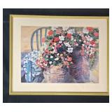 Framed Floral Print by N. Brad Smith, 28x35 Inches Framed Floral Print by N. Brad Smith, 28x35 Inches
