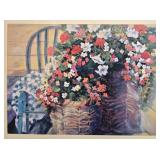 Framed Floral Print by N. Brad Smith, 28x35 Inches Framed Floral Print by N. Brad Smith, 28x35 Inches