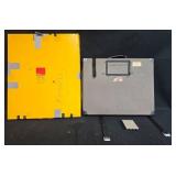 Kodak Photographic Empty Paper Pack Box, Gray Art Portfolio Case, and Kodak Film Holder Kodak Photographic Empty Paper Pack Box, Gray Art Portfolio Case, and Kodak Film Holder