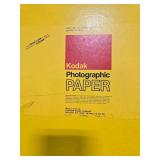 Kodak Photographic Empty Paper Pack Box, Gray Art Portfolio Case, and Kodak Film Holder Kodak Photographic Empty Paper Pack Box, Gray Art Portfolio Case, and Kodak Film Holder