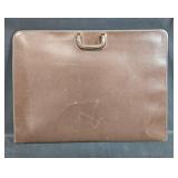 Vintage Brown Leather Portfolio Case with Handle Vintage Brown Leather Portfolio Case with Handle
