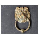 Pair of Vintage Brass Lion Head Door Knockers Pair of Vintage Brass Lion Head Door Knockers