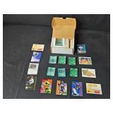 Collection of Baseball and Football Trading Cards with Diamond King Puzzle Pieces Collection of Baseball and Football Trading Cards with Diamond King Puzzle Pieces