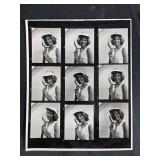 Framed 30x40 Black and White Portrait Photography with Contact Sheets Framed 30x40 Black and White Portrait Photography with Contact Sheets