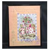 Framed Alice in Wonderland Flower Show Poster Dayton Framed Alice in Wonderland Flower Show Poster Dayton