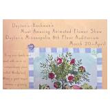 Framed Alice in Wonderland Flower Show Poster Dayton Framed Alice in Wonderland Flower Show Poster Dayton
