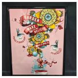 Framed Garden of Make Believe Flower Show Poster by Hilton McConnico Framed Garden of Make Believe Flower Show Poster by Hilton McConnico