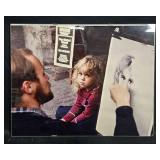 11x14 Art Print Photograph of Street Portrait Artist Drawing a Child 11x14 Art Print Photograph of Street Portrait Artist Drawing a Child