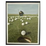 Set of Vintage Photographic Prints Including Sculpture and Golf Themes, 11x14 in Set of Vintage Photographic Prints Including Sculpture and Golf Themes, 11x14 in