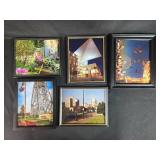 Set of Framed City and Landscape Photographs Set of Framed City and Landscape Photographs