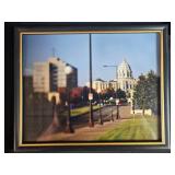 Set of Framed City and Landscape Photographs Set of Framed City and Landscape Photographs