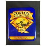 Conlon Collection 1993 Edition Baseball Tin with 6 Signed Cards Conlon Collection 1993 Edition Baseball Tin with 6 Signed Cards