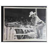 Collection of Vintage Black and White Rodeo and Northwest Orient Airline Photos Collection of Vintage Black and White Rodeo and Northwest Orient Airline Photos