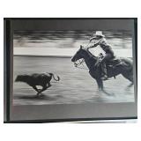 Collection of Vintage Black and White Rodeo and Northwest Orient Airline Photos Collection of Vintage Black and White Rodeo and Northwest Orient Airline Photos
