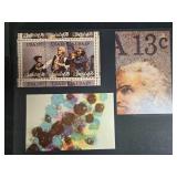 Collection of Vintage Prints Featuring Shoes, Typewriter, and Stamps Collection of Vintage Prints Featuring Shoes, Typewriter, and Stamps