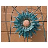 Metal Garden Trellis with Sunflower Accent Metal Garden Trellis with Sunflower Accent