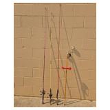 Collection of Fishing Rods with Zebco Reels and Accessories Collection of Fishing Rods with Zebco Reels and Accessories