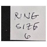 Vintage Gold-Tone Filigree Ring with Black Center and Stone, Size 6 Vintage Gold-Tone Filigree Ring with Black Center and Stone, Size 6