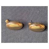 Collection of Pairs Gold Tone Fashion Earrings with Various Designs Collection of Pairs Gold Tone Fashion Earrings with Various Designs