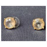 Collection of Pairs Gold Tone Fashion Earrings with Various Designs Collection of Pairs Gold Tone Fashion Earrings with Various Designs