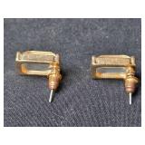 Collection of Pairs Gold Tone Fashion Earrings with Various Designs Collection of Pairs Gold Tone Fashion Earrings with Various Designs