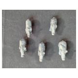 Set of 7 Hand-Carved Animal Figurines Stone and Wood Set of 7 Hand-Carved Animal Figurines Stone and Wood