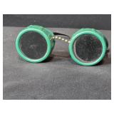 Vintage Green Plastic Protective Welding Goggles Vintage Green Plastic Protective Welding Goggles