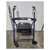 Drive Four-Wheel Rolling Walker with Seat and Storage Drive Four-Wheel Rolling Walker with Seat and Storage