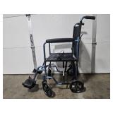 NOVA Lightweight Folding Transport Wheelchair with Footrests NOVA Lightweight Folding Transport Wheelchair with Footrests